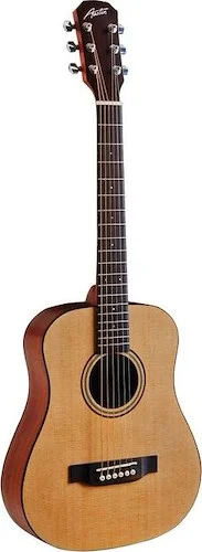 AM30 Travel Size Dreadnought, Satin Natural, w/bag