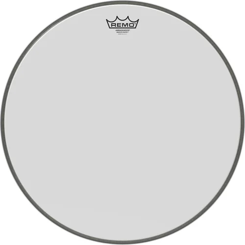 Ambassador Smooth White Series Drumhead: Bass 18 inch. Diameter Model