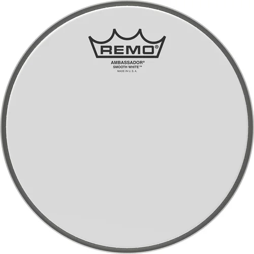 Ambassador Smooth White Series Drumhead: Snare/Tom 8 inch. Diameter Model