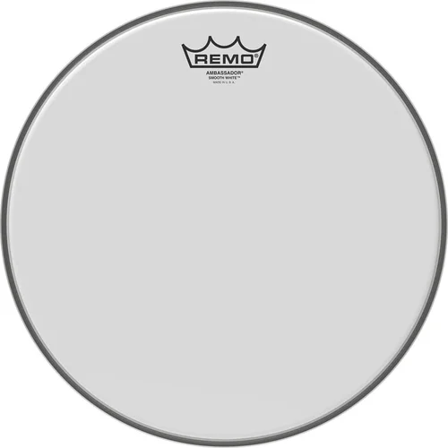 Ambassador Smooth White Series Drumhead: Snare/Tom 13 inch. Diameter Model