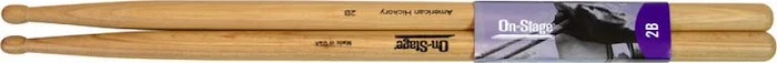 American Made Hickory Drumsticks (2B, Wood Tip)