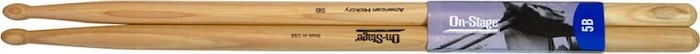 American Made Hickory Drumsticks (5B, Wood Tip)