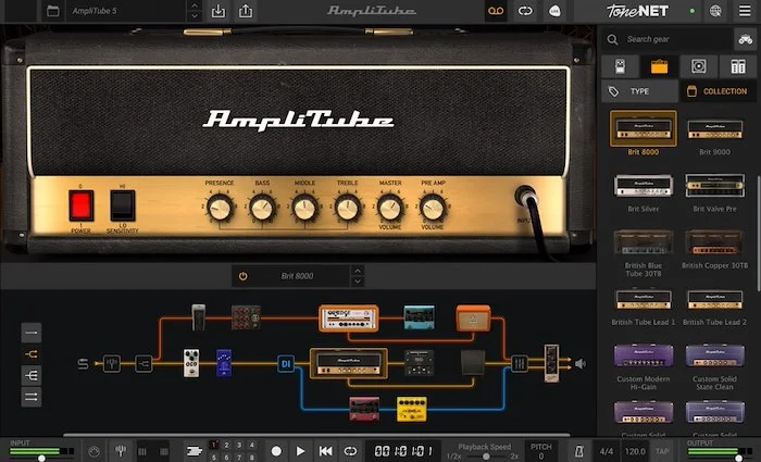 AmpliTube 5 MAX v2 (Download)<br>Ultimate guitar amp & FX modeling bundle with over 430 gear models
