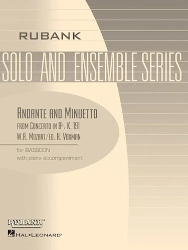 Andante and Menuetto (from Concerto in Bb, K.191)