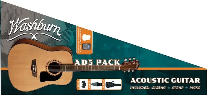 Washburn AD5CEPACK-A Apprentice Dreadnought Pack