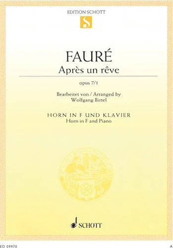 Apres un reve, Op. 7/1