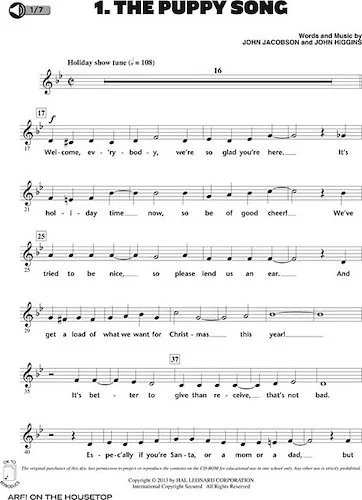 Arf! On The Housetop - A Holiday Musical for Young Voices