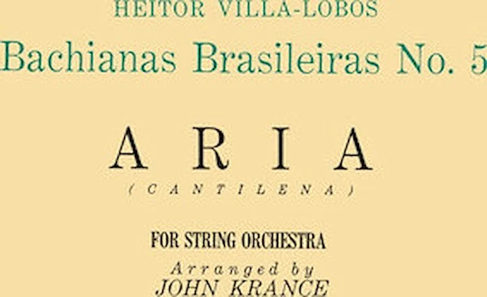 Aria (from Bachianas Brasileiras, No. 5)