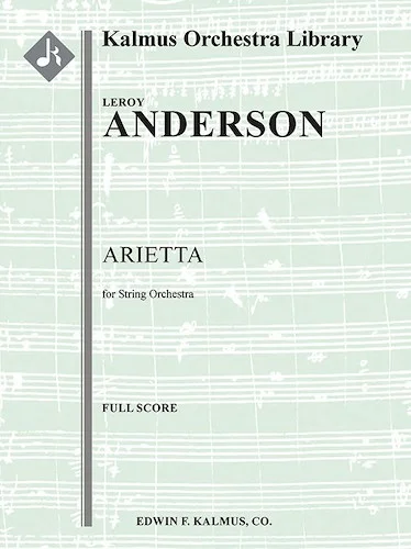 Arietta for String Orchestra<br>