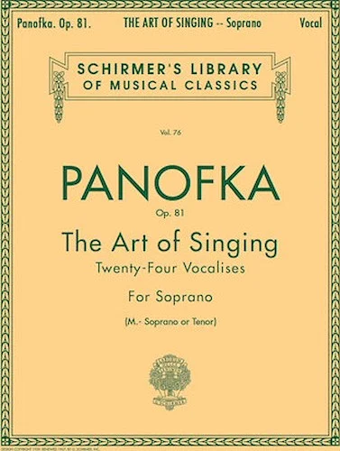 Art of Singing (24 Vocalises), Op.81