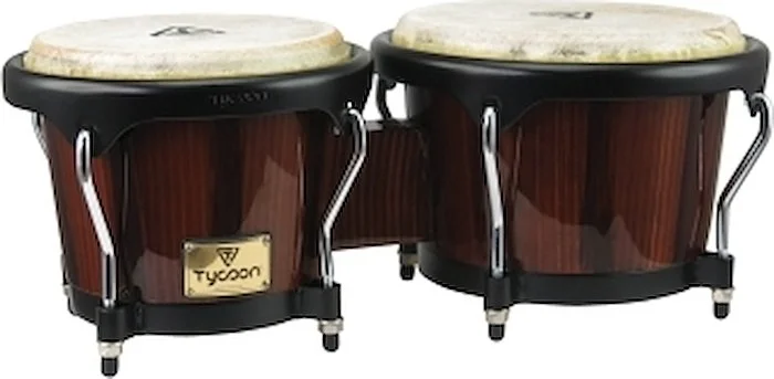 Artist Series Hand-Painted Brown Finish Bongos
