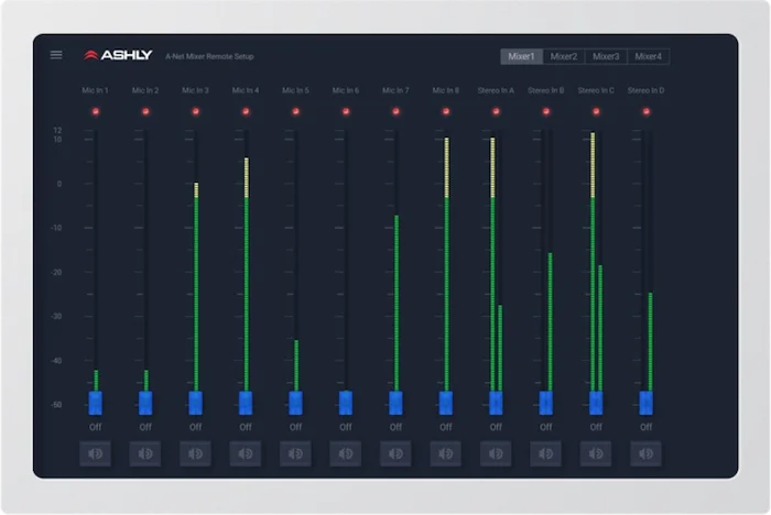 Ashly Aquatouch77inProgrammable Touch Panel Re