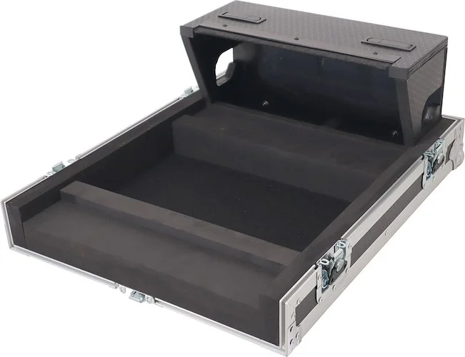 ATA Digital Audio Mixer Flight Case for Allen & Heath QU5 Console with Doghouse compartment and 4x Caster wheels