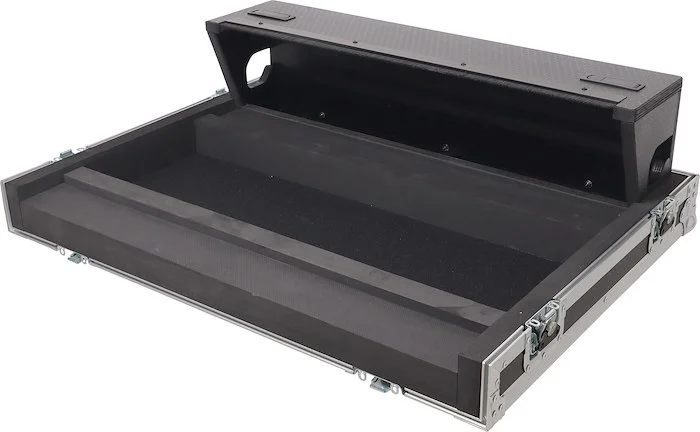 ATA Digital Audio Mixer Flight Case for Allen & Heath QU7 Console with Doghouse compartment and 4x Caster wheels