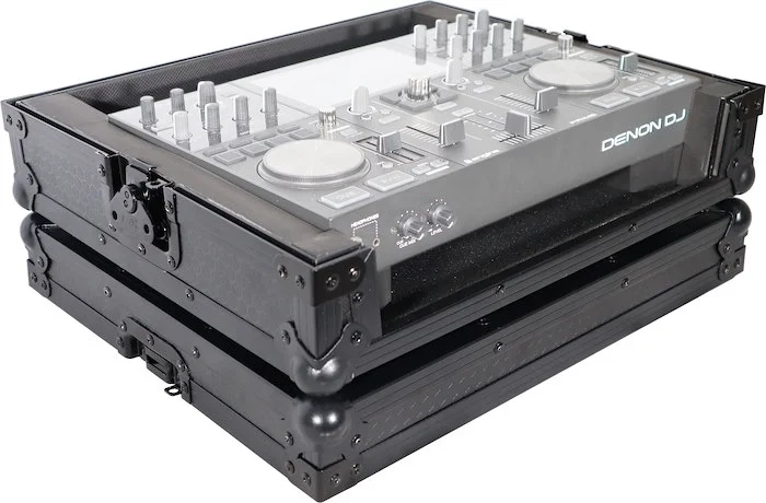 ATA Style Flight Travel Case for Denon DJ Prime Go Digital Controller - Black On Black
