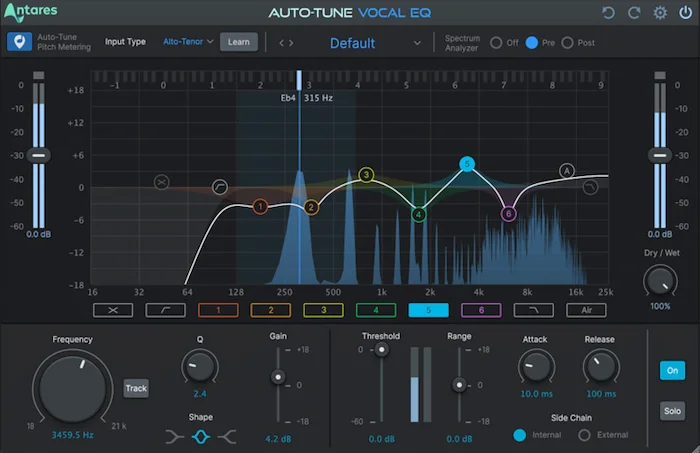Auto-Tune Vocal EQ (Download)<br>Auto-Tune Vocal EQ is the only dynamic equalizer with patented Auto-Tune pitch tracking technology built in.