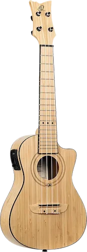 Bamboo Series All Solid Concert Acoustic-Electric Ukulele w/ Bag