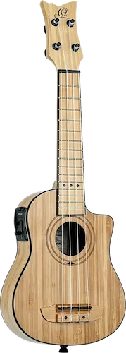 Bamboo Series All Solid Soprano Acoustic-Electric Ukulele w/ Bag