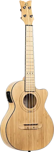 Bamboo Series All Solid Tenor Acoustic-Electric Ukulele w/ Bag