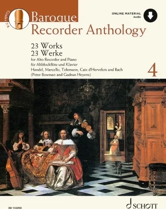 Baroque Recorder Anthology, Vol. 4 - 23 Works for Alto Recorder and Piano