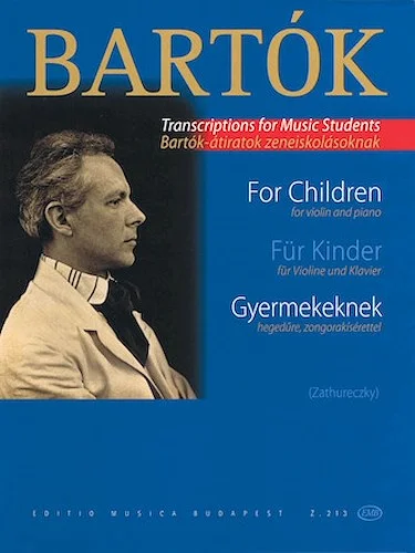 Bartok - Transcriptions for Music Students: For Children