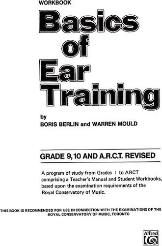 Basics of Ear Training, Grade 9-10 ARCT