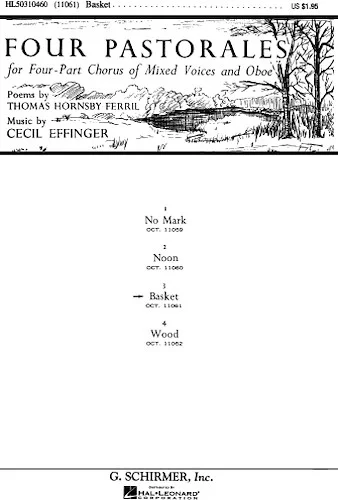 Basket  From Four Pastorales Includes Oboe Part A Cappella