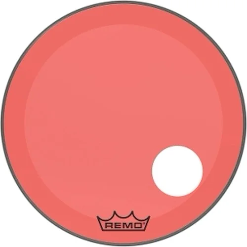 Bass, Powerstroke 3, Colortone, 24" Diameter, Red, 5" Offset Hole