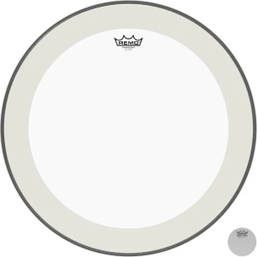 Bass, Powerstroke 4, Clear, 22" Diameter, With Impact Patch