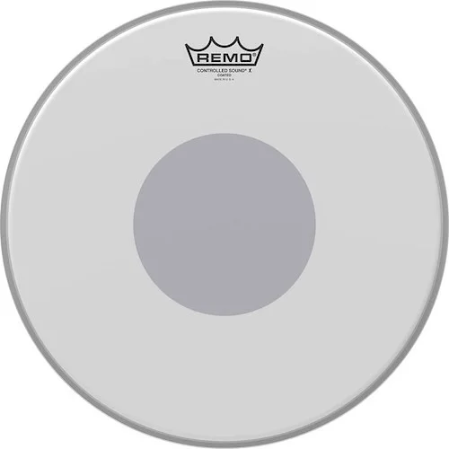 Batter, Controlled Sound X, Coated, 14 Diameter, Black Dot On Bottom