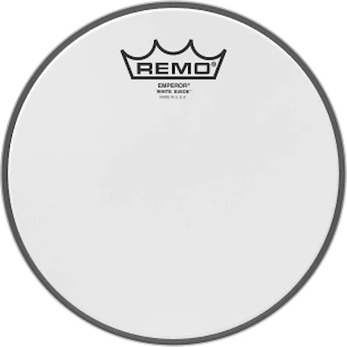 Batter, Emperor, White Suede, 8" Diameter