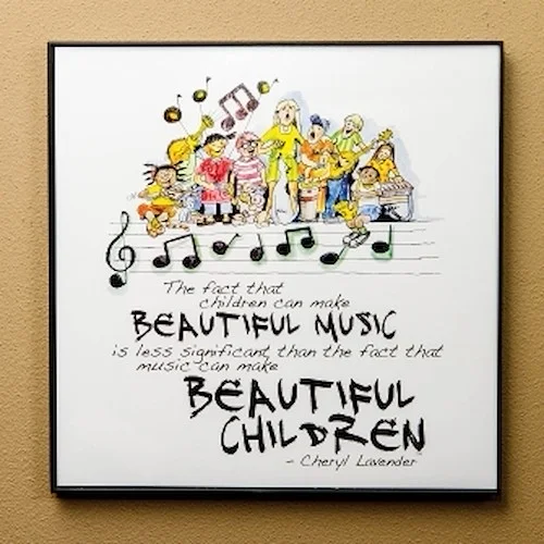 Beautiful Music, Beautiful Children Print