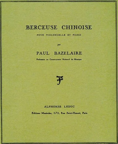 Berceuse Chinoise Op.115 (cello & Piano)