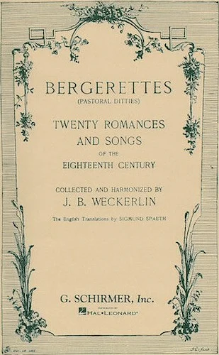 Bergerettes - Pastoral Ditties