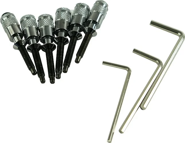 Black Cherry USA Hollow Point Intonation System For Double Locking Tremolos Chrome