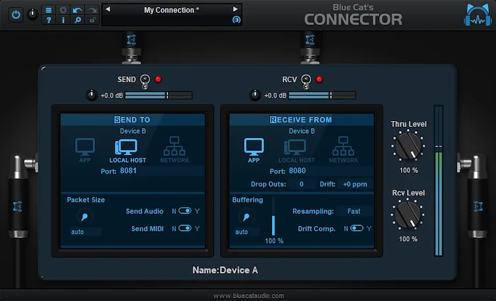 Blue Cat Connector (Download) <br>The Virtual Cable For Your Virtual Studio