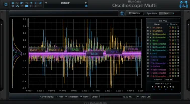Blue Cat OsciloscopeMulti (Download) <br>The all-at-once waveform visualizer and comparator