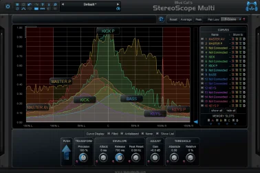 Blue Cat StereoScopeMulti (Download) <br>A unique multi-track stereo analysis tool for mixing and mastering