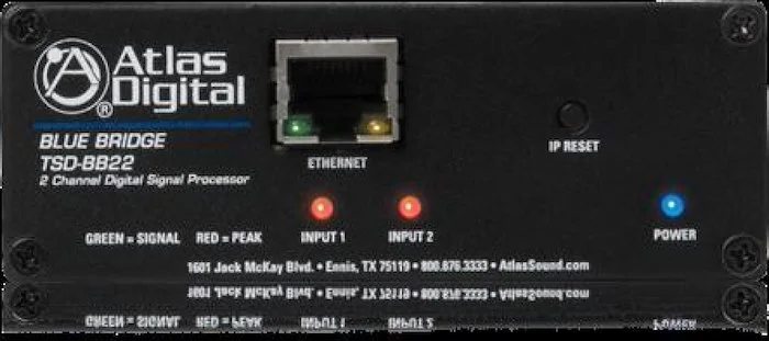 BlueBridge ® 2 Input x 2 Output DSP Audio Processo