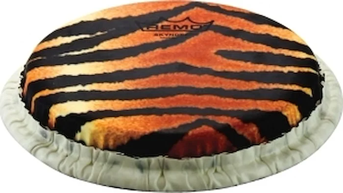 Bongo Drumhead, Tucked, 7.15", Skyndeep, "tiger Stripe" Graphic