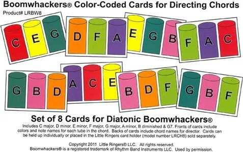 BOOMWHACKERS CARDS FOR DIRECTING CHORDS