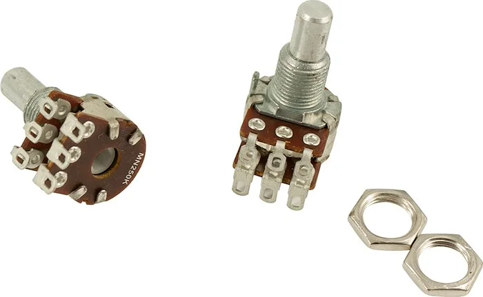 Bourns Pro Audio PDB182 Blend-Balance Mini Potentiometer 20% Tolerance 250 kohm -Solid Shaft (100)