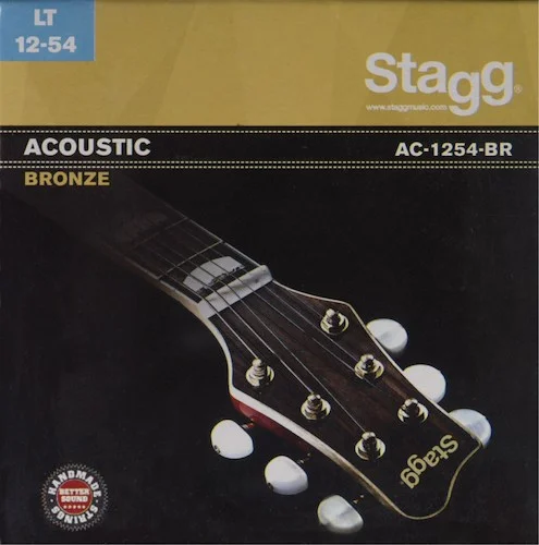 Bronze set of strings for acoustic guitar