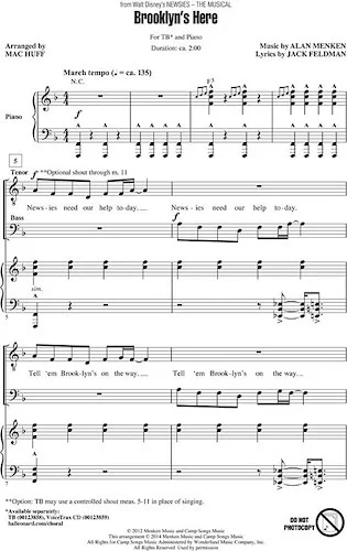Brooklyn's Here - (from Newsies - The Musical)
Discovery Level 2