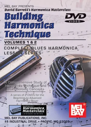 Building Harmonica Technique Volume 1 & 2<br>Level 2, Complete Blues Harmonica Lesson Series