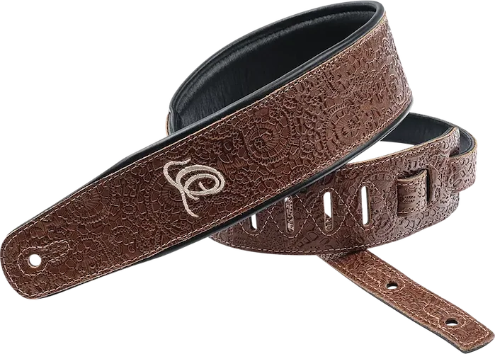 Byzantine Series 2 3/4" Wide Guitar - Instrument Genuine Leather Strap