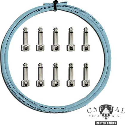Cable DIY Kit with Lava Plugs (10) and Lava Cable Carolina Blue (10 ft.)