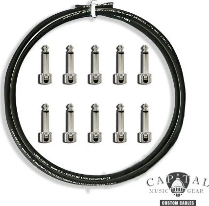 Cable DIY Kit with Lava Plugs (10) and Lava Cable Black (5 ft.)