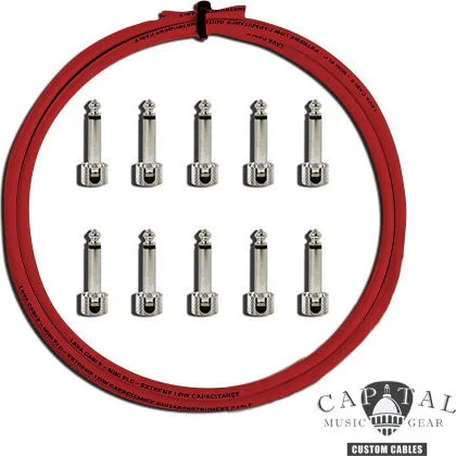 Cable DIY Kit with Lava Plugs (10) and Lava Cable Red (5 ft.)