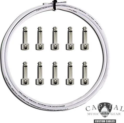 Cable DIY Kit with Lava Plugs (10) and Lava Cable White (10 ft.)